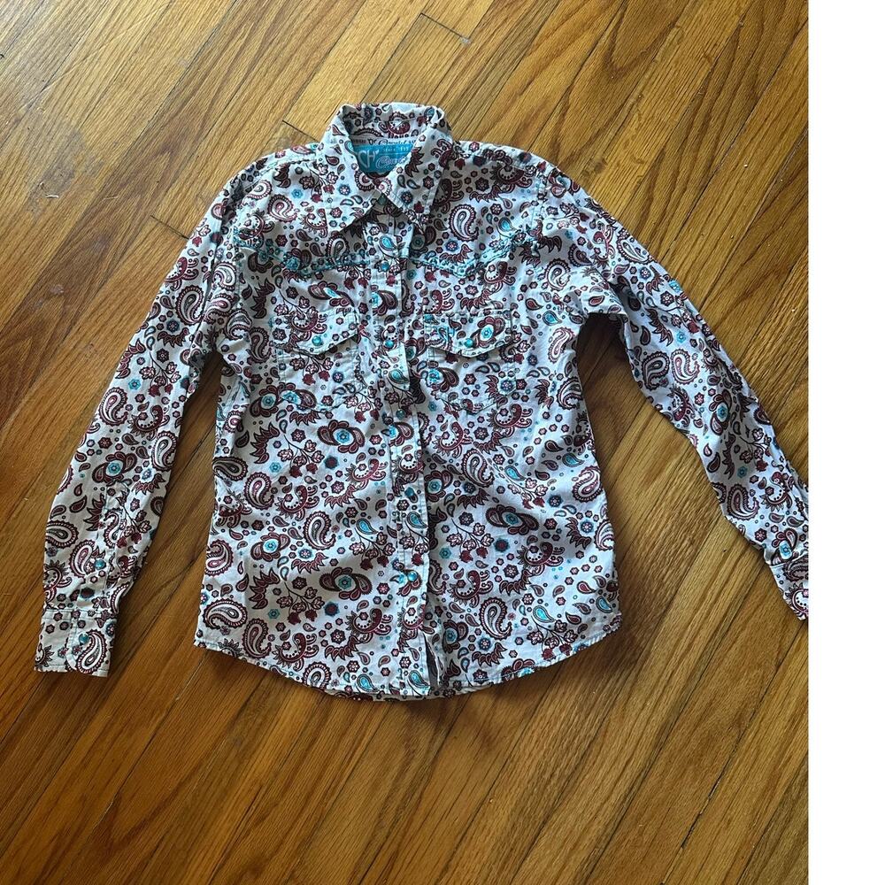Cowgirl Hardware Kids Mosaic Paisley Snap-Up Shirt – Western Style